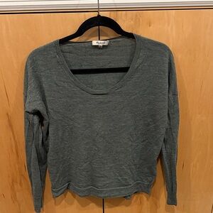 Madewell Green Crew Neck Sweater